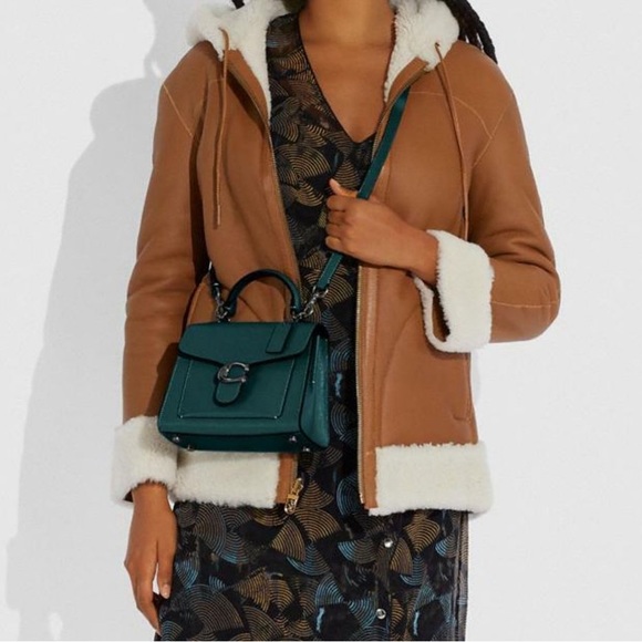 Coach Handbags - Coach Teal and Black Handbag